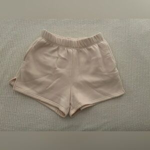 Cream Sweatshorts
